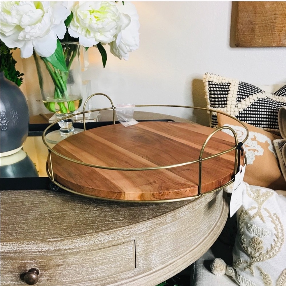 Wood and Metal Wire Tray by Hearth & Hand - Picture 5 of 5